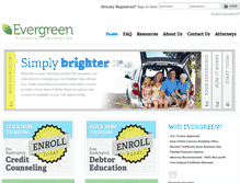 Tablet Screenshot of evergreenclass.com